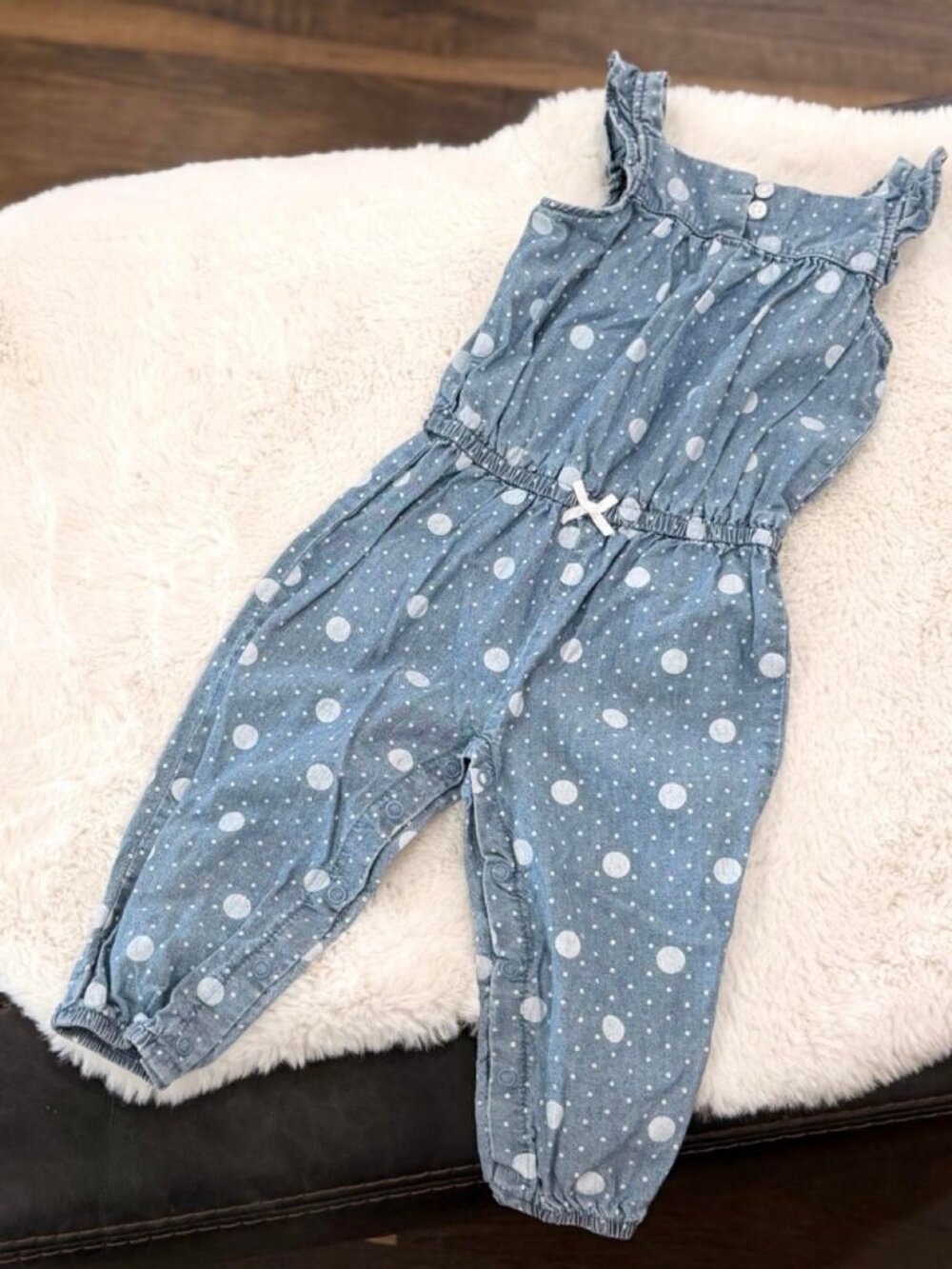 Carter's Girls' Blue Jumpsuit